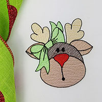 Reindeer Machine Embroidery Design - Sketch Stitch 